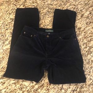Ralph Lauren classic straight navy cords, size 12.